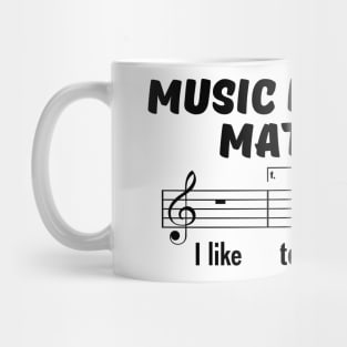 Music Literacy Matters I like To Eat Puppies Mug